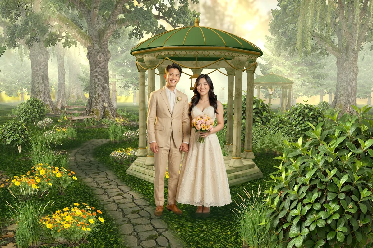 Di bawah gazebo